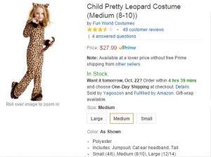 This year's Halloween costume:  the leopard (sssh...I mean, cheetah)!
