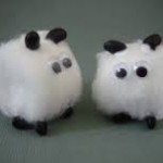 100 Cotton-Ball Sheep for 100th Day